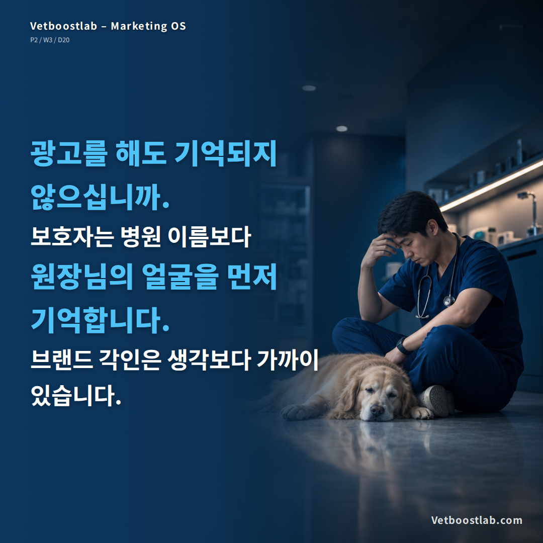 동물병원 브랜드 각인 슬라이드 1